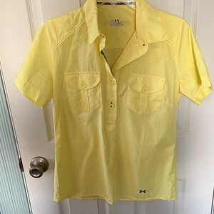 Under Armour Bright Yellow Short Sleeve Polo Shirt